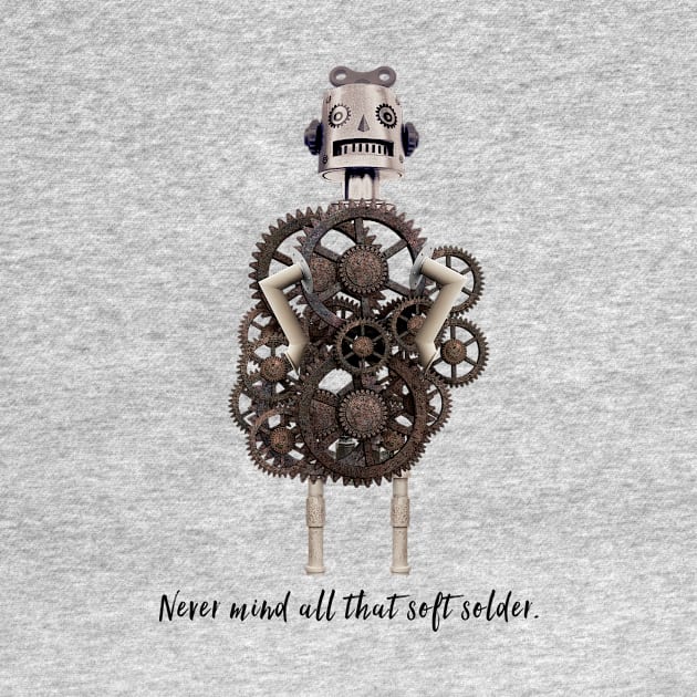 Steampunk Robot Tee by motleytees